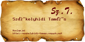Székelyhidi Tamás névjegykártya